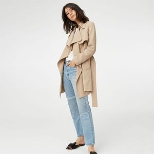Club Monaco Beige Drape Trench Coat